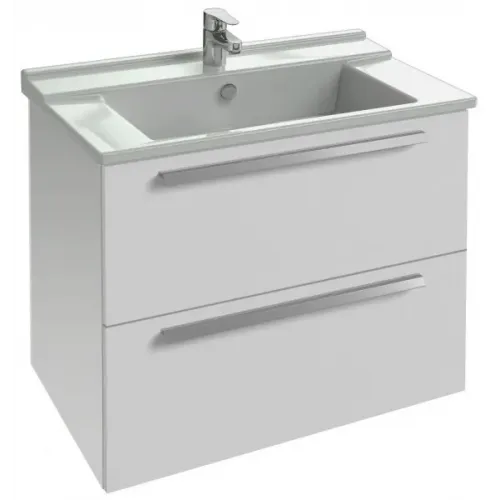 Модуль с раковиной Struktura 80 см, 2 ящика, белый, плавное закрывание, подвесной монтаж EXH112-00+EB1277-N18 Jacob Delafon