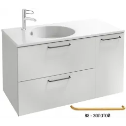 Модуль под раковину Odeon Rive Gauche 100х50,8х56,8 см, 2 ящика + 1 дверь, ручки золото, белый EB2544-R8-N18 Jacob Delafon