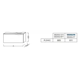 Модуль под раковину Stillness 80,5х45х40 см, белый блестящий, 1 ящик EB2002-G1C Jacob Delafon