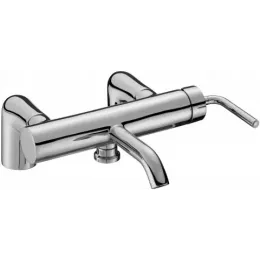 Смеситель на горизонтальную поверхность (деку) с изливом Purist с выходом на душ (без лейки), на 2 отв., 2 функции E14500-4A-CP Jacob Delafon