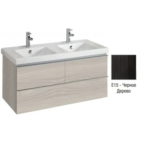 Модуль под раковину Odeon Up 117х48,5х53 см, черное дерево EB892-E15 Jacob Delafon