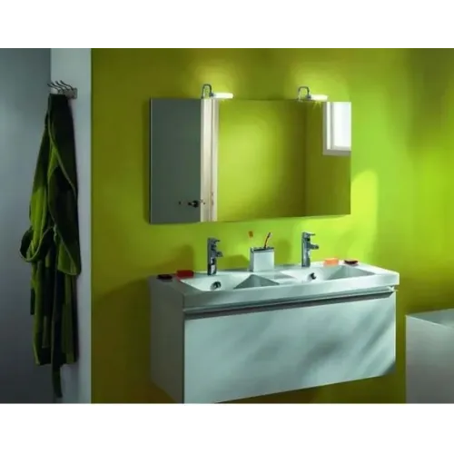 Комплект мебели для ванной Odeon Up 120 см, серый антрацит, 1 выдвижной ящик, подвесной монтаж E4730-00+EB1085-NF+EB887-N14 Jacob Delafon