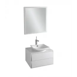 Комплект мебели для ванной Escale 60 см, белый блестящий, с подсветкой, подвесной монтаж E1325-00+EB761-G1C+EB1440-NF Jacob Delafon