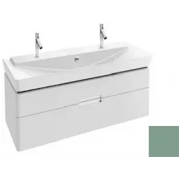 Модуль с раковиной Reve 120 см, оливковый блестящий лак, 2 выдвижных ящика, с 2 отверстиями, подвесной монтаж E4824-00+EB1137-G95 Jacob Delafon