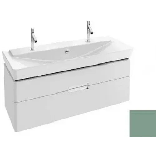 Модуль с раковиной Reve 120 см, оливковый блестящий лак, 2 выдвижных ящика, с 2 отверстиями, подвесной монтаж E4824-00+EB1137-G95 Jacob Delafon