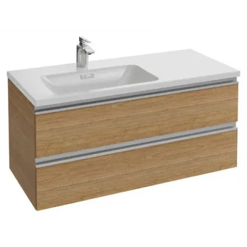 Модуль с раковиной Vox 100 см, матовый аквамарин, левый, подвесной монтаж EB2103-DD1+EB2025-RA-M43 Jacob Delafon