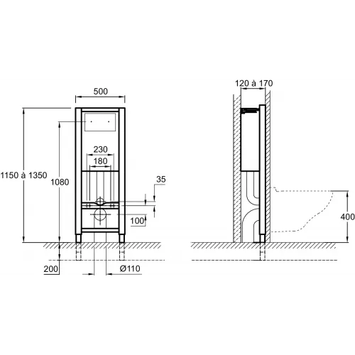 Комплект унитаза с инсталляцией Patio клавиша белая, с микролифтом, безободковый, быстросъемное, с кнопкой E5504-NF-M29 Jacob Delafon