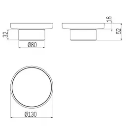 Мыльница INDA MITO A20020CR21