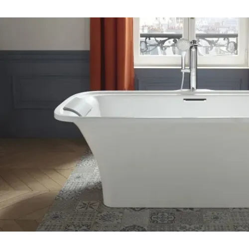 Напольный смеситель Avid полированный никель, мультирежимный ручной душ, неповоротный излив, никель, с лейкой E97367-BN Jacob Delafon