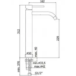 Смеситель для раковины Paffoni Light LIG081HG