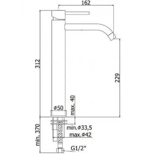 Смеситель для раковины Paffoni Light LIG081HG