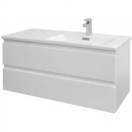 Модуль под раковину Madeleine 99,8х46,2х45,2 см, 2 ящика, встроенные ручки, белый матовый, для правосторонней раковины EB2055-J51 Jacob Delafon