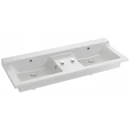 Мебельная раковина Soprano 140х54 см, с 1 отверстием для встроенного смесителя, с керамической заглушкой слива EXJ122-00 Jacob Delafon