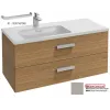 Модуль под раковину Vox 100х46х45,2 см, раковина слева, 2 ящика, белая глина, изогнутая ручка EB2075-R1-F84 Jacob Delafon