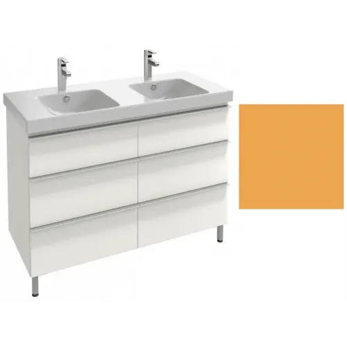 Модуль под раковину Odeon Up 117х48,5х73,8 см, императорский желтый матовый, 6 ящиков EB995-M80 Jacob Delafon