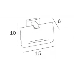 Держатель туалетной бумаги INDA LEA A18260NE