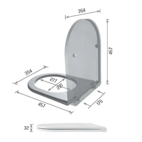 Крышка с сиденьем Galassia DREAM 7330SA