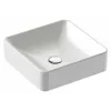 Накладная раковина Vox 40х40х13,5 см, с отверстием перелива в передней части, с заглушкой, санфарфор EVG102-00 Jacob Delafon