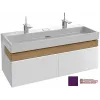 Модуль под раковину Terrace 120х48х38 см, сливовый блестящий, верхний ящик из цельного дерева, система push-to-open EB1188-F26 Jacob Delafon
