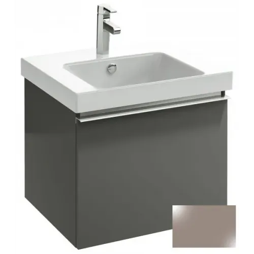 Модуль под раковину Odeon Up 57х48,5х45 см, 1 ящик, серый титан глянцевый EB877-N21 Jacob Delafon