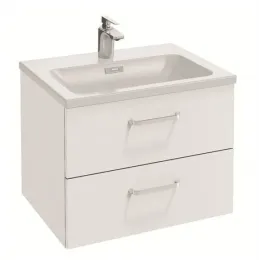 Модуль с раковиной Vox 60 см, 2 ящика, плавное закрывание, раковина-столешница, подвесная, белый, с ручками, подвесной монтаж EXAF112-Z-00+EB2080-R1-N18 Jacob Delafon