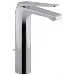 Высокий смеситель на столешницу Avid 20,4 см, неповоротный излив, с донным клапаном E97347-CP Jacob Delafon