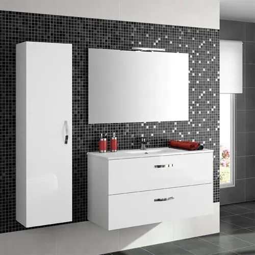 Комплект мебели для ванной Ola 60 см, белый, с 2 ящиками, подвесной монтаж EXS112-00+EB1080-RU+EB390-J5 Jacob Delafon