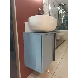 Модуль с раковиной Nouvelle Vague 45 см, аквамарин блестящий, выставочный образец, подвесной монтаж EB3045G-G91+EGK112-00/У Jacob Delafon