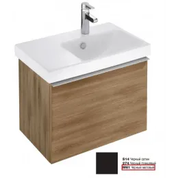 Модуль под раковину Odeon Up 62х38,4х45 см, 1 ящик, черный матовый EB886-M61 Jacob Delafon