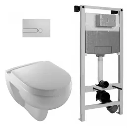 Комплект с инсталляцией Odeon Up с микролифтом E4705-00+E70011-00+E5504-NF+E4326-CP Jacob Delafon