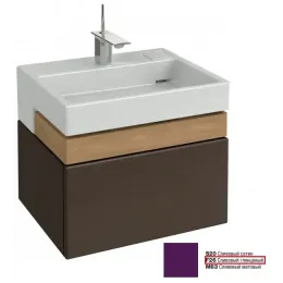 Модуль под раковину Terrace 60х48х38 см, сливовый блестящий, верхний ящик из цельного дерева, система push-to-open EB1185-F26 Jacob Delafon
