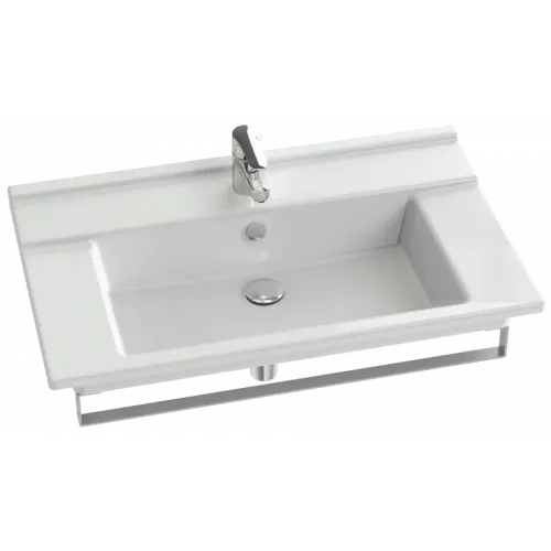 Подвесная раковина Struktura 80х48х12 см, 1 отверстие для смесителя, санфарфор EXH112-00 Jacob Delafon