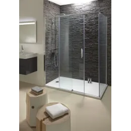 Душевая дверь Contra 120х195 см, матовый, 8 мм, черный профиль E22C120-BL Jacob Delafon