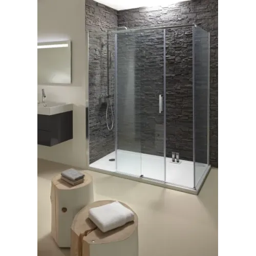 Душевая дверь Contra 120х195 см, матовый, 8 мм, черный профиль E22C120-BL Jacob Delafon