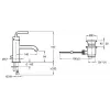 Смеситель для умывальника Purist неповоротный излив, с донным клапаном, термостат E14402-4A-CP Jacob Delafon