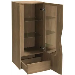 Шкаф Stillness 41х35х96 см, натуральный дуб, внутренний ящик, 2 полочки и зеркало со стороны двери, левый EB2006G-P6 Jacob Delafon