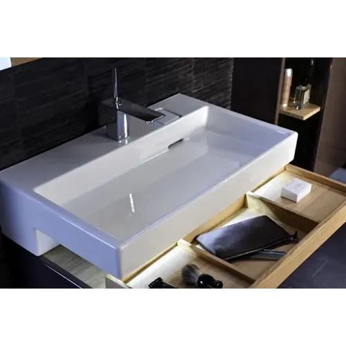 Комплект мебели для ванной Terrace 120 см, блестящий белый лак, раковина без подсветки, подвесной монтаж, с подсветкой EXB112-00+EB1183-NF+EB1188-G1C Jacob Delafon