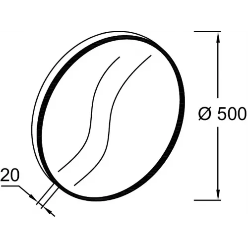 Зеркало Odeon Rive Gauche 50х50 см, белая рама EB1176-00 Jacob Delafon