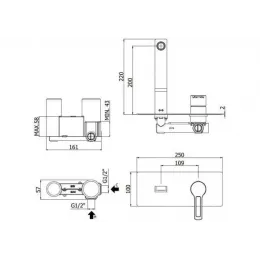 Смеситель для раковины Paffoni Ringo RIN105NO