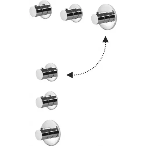 Внешняя часть смесителя для душа Paffoni Modular box MDE018CR