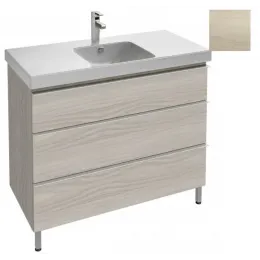 Модуль с раковиной Odeon Up 105 см, 3 выдвижных ящика, плавное закрывание, светлое дерево, раковина со столешницей EB994-E10+E4731-00 Jacob Delafon