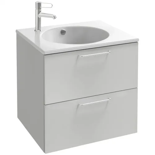 Модуль под раковину Odeon Rive Gauche 60х50,8х56,8 см, белый блестящий, ручки хром EB2520-R5-N18 Jacob Delafon