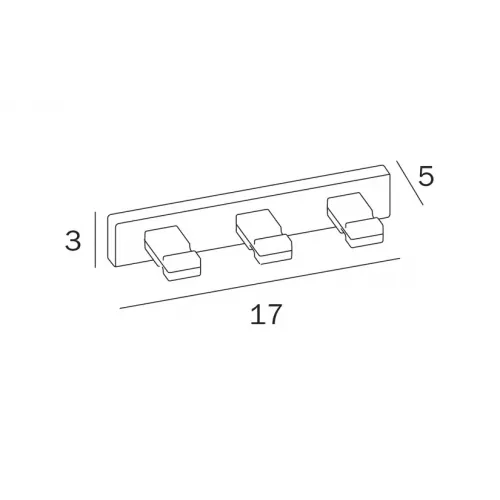 Крючок для ванной INDA LEA A1820CNE