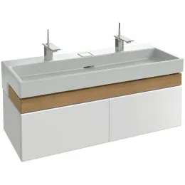 Модуль с раковиной Terrace 120 см, белая, два отверстия под смеситель, подвесной монтаж, система push-to-open EB1188-G1C+EXB9112-00 Jacob Delafon