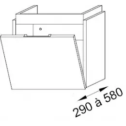 Комплект мебели для ванной Formilia Rythmik 40 см, белый блестящий, подвесной монтаж E4786-00+EB1036-G1C+EB1044-NF Jacob Delafon