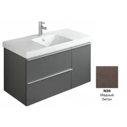 Модуль под раковину Odeon Up 102х48,5х53 см, медный бетон EB891-N28 Jacob Delafon