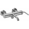 Настенный смеситель Purist с выходом на душ (без лейки), неповоротный излив, термостат E14589-4A-CP Jacob Delafon
