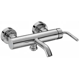 Настенный смеситель Purist с выходом на душ (без лейки), неповоротный излив, термостат E14589-4A-CP Jacob Delafon