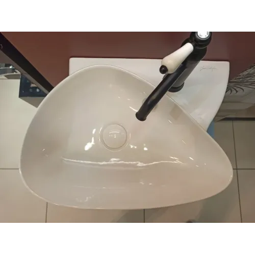 Модуль с раковиной Nouvelle Vague 45 см, аквамарин блестящий, выставочный образец, подвесной монтаж EB3045G-G91+EGK112-00/У Jacob Delafon