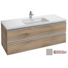 Модуль под раковину Vox 120х46х45,2 см, 2 ящика, серый титан глянцевый, встроенные ручки EB2021-RA-N21 Jacob Delafon